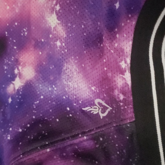 🌟 Size 42G Galaxy Print Torrid Active dream bra sports women's purple ☪️ 🌟 - Picture 9 of 9